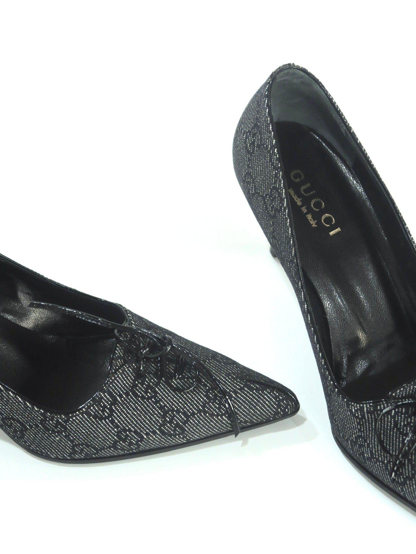 Gucci GG Bow Pointed Toe Pumps, IT 36
