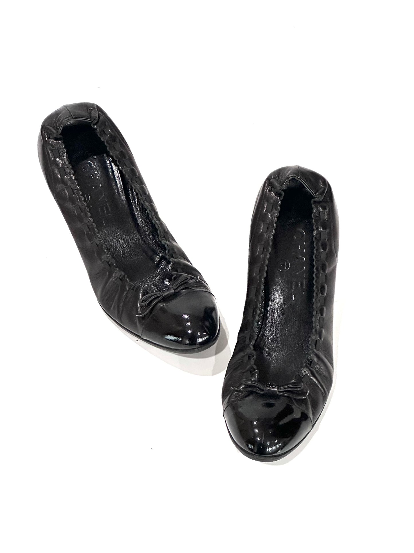 Chanel Leather Ballet Pumps, IT 37