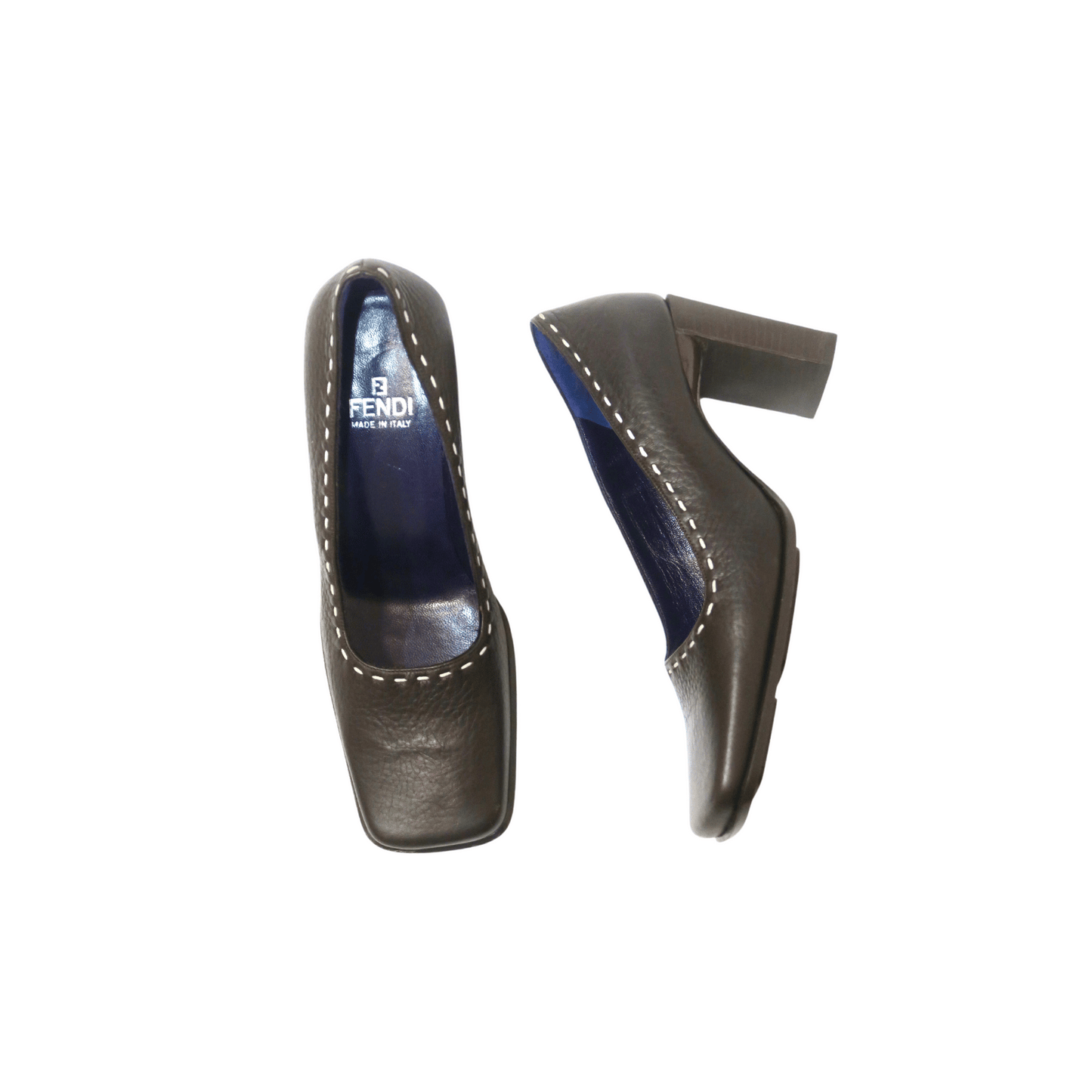 Fendi Square Toe Pumps, IT 35.5