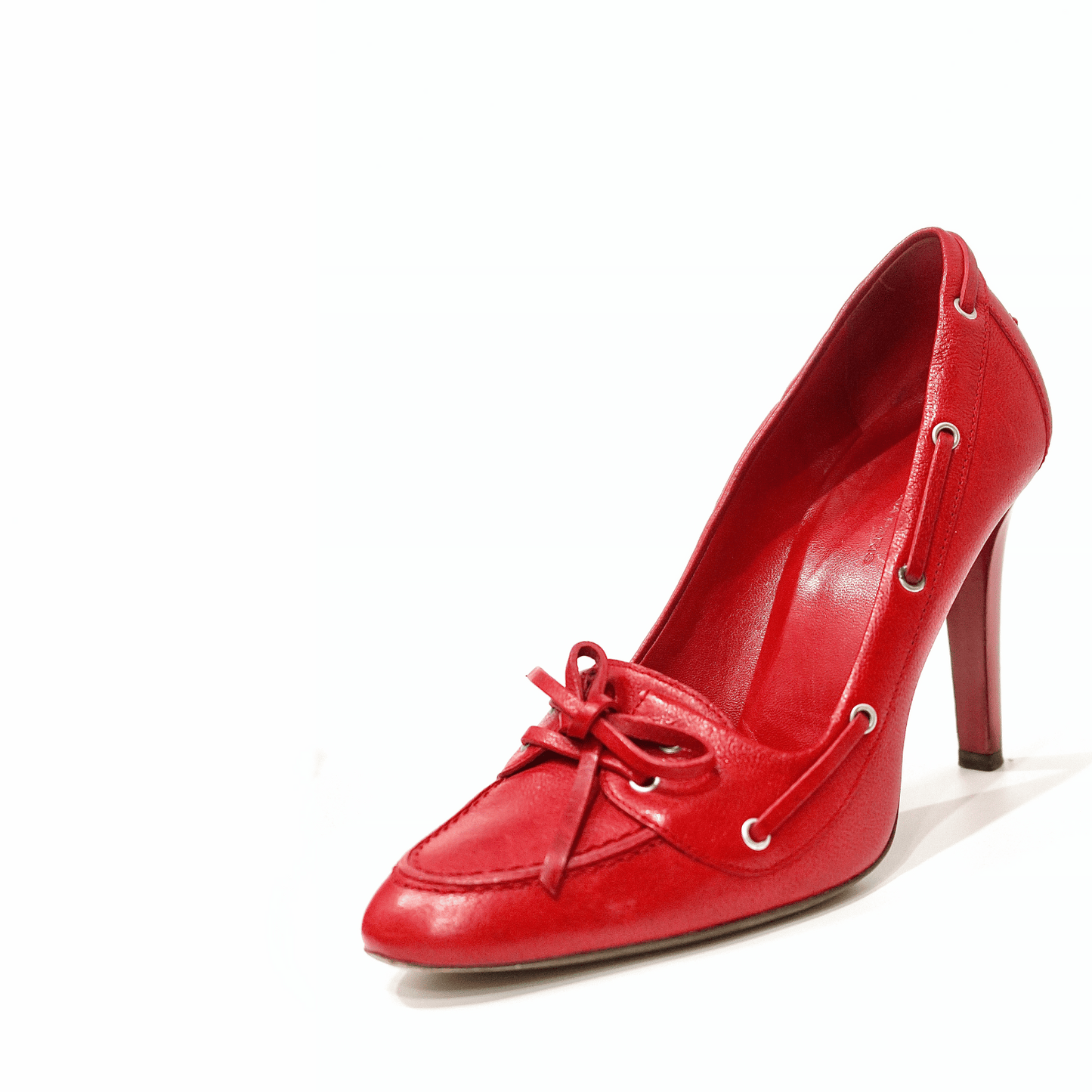 Balenciaga Red Leather Heels, IT 37