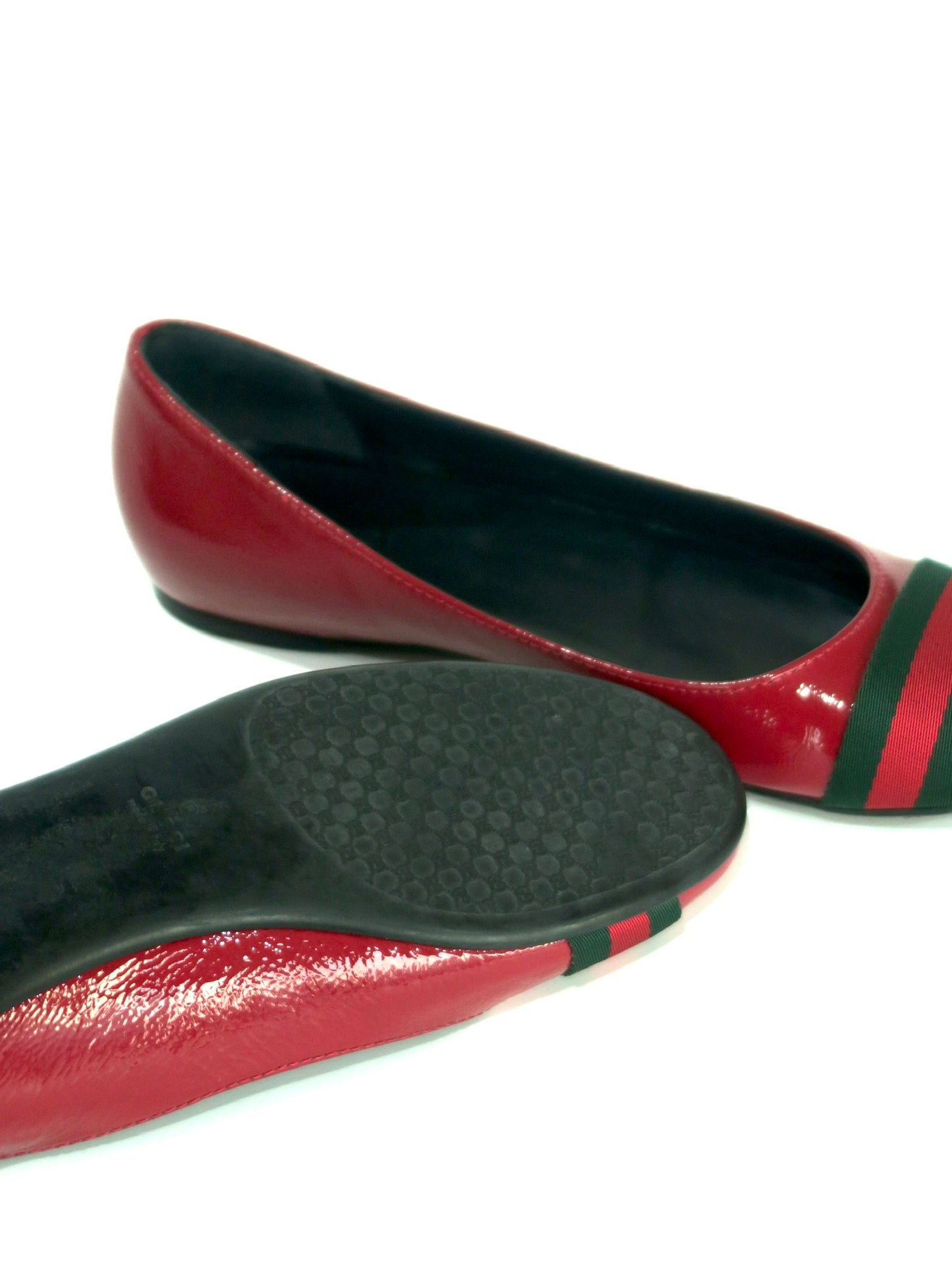 Gucci Stripe Ballet Flats, IT 37