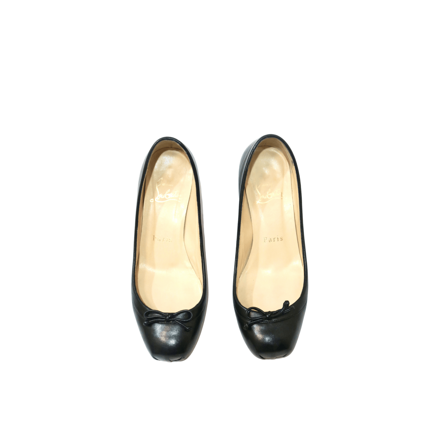 Christian Louboutin Ballet Kitten Heel Pumps, IT 34