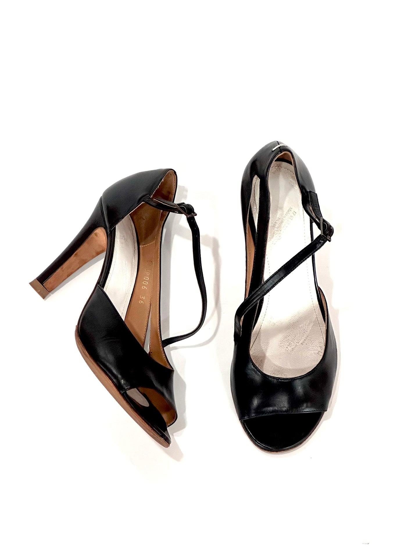 Maison Margiela Cross Strap Sandals, IT 36