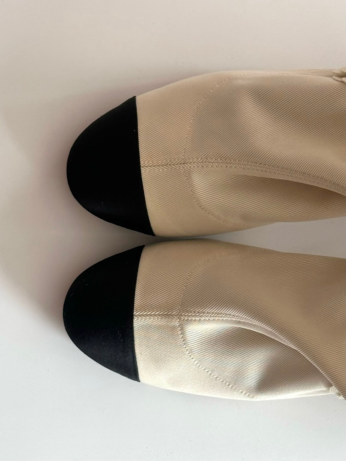 Chanel Resort 2011 Ecru Camellia Boots, IT 36.5