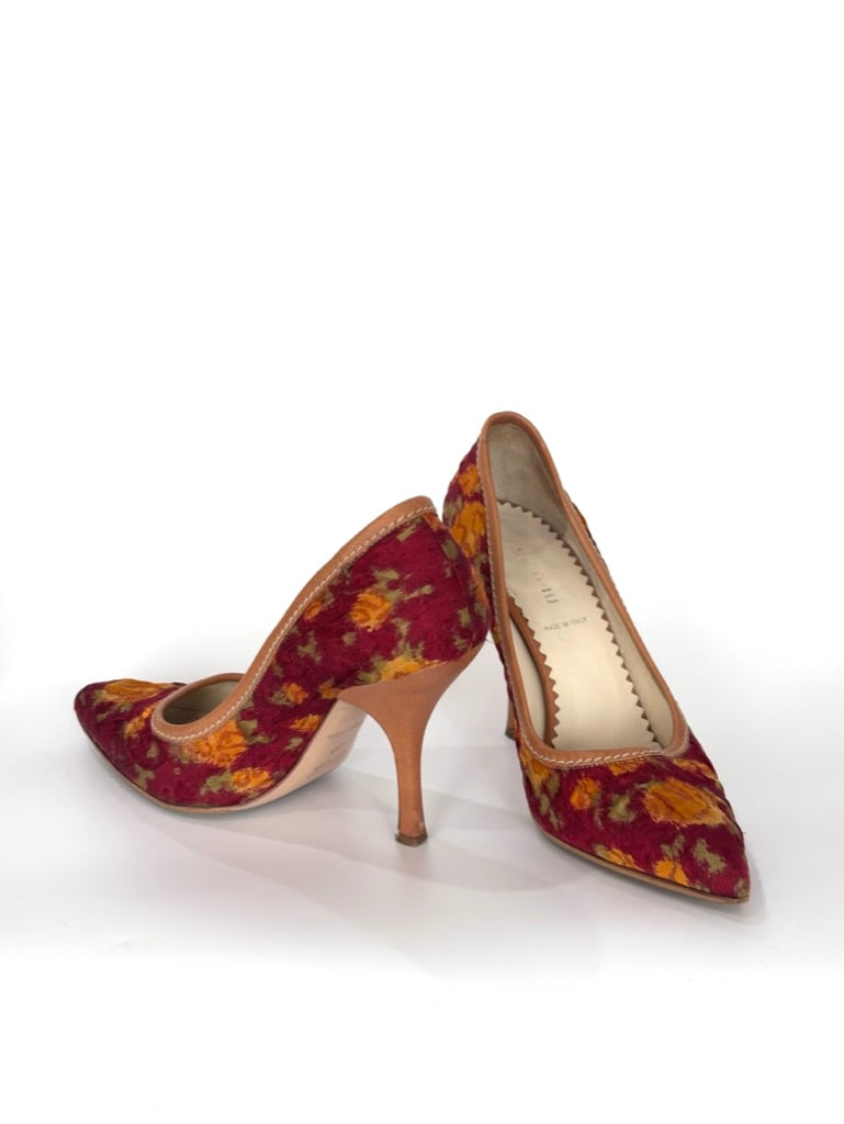MIU MIU SS2004 Floral Heels, IT 36