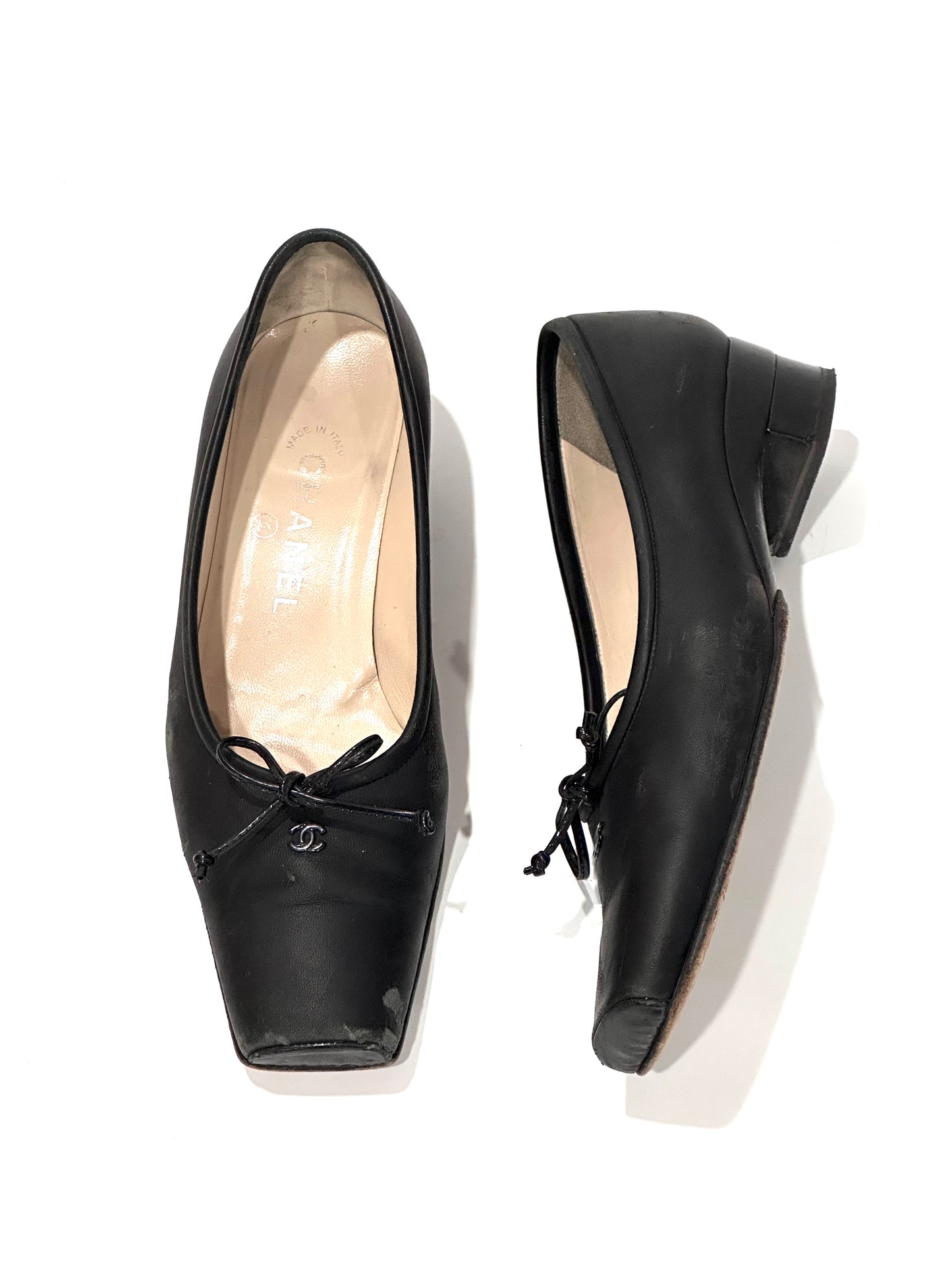 Chanel 90s Vintage Ballet Pumps, IT 37.5