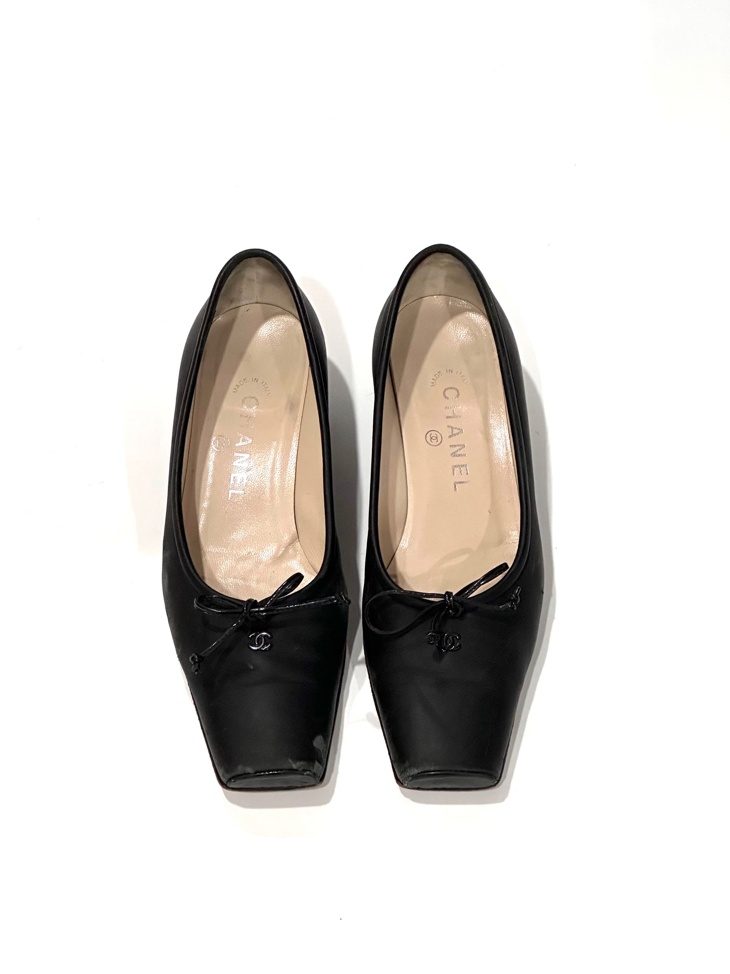 Chanel 90s Vintage Ballet Pumps, IT 37.5