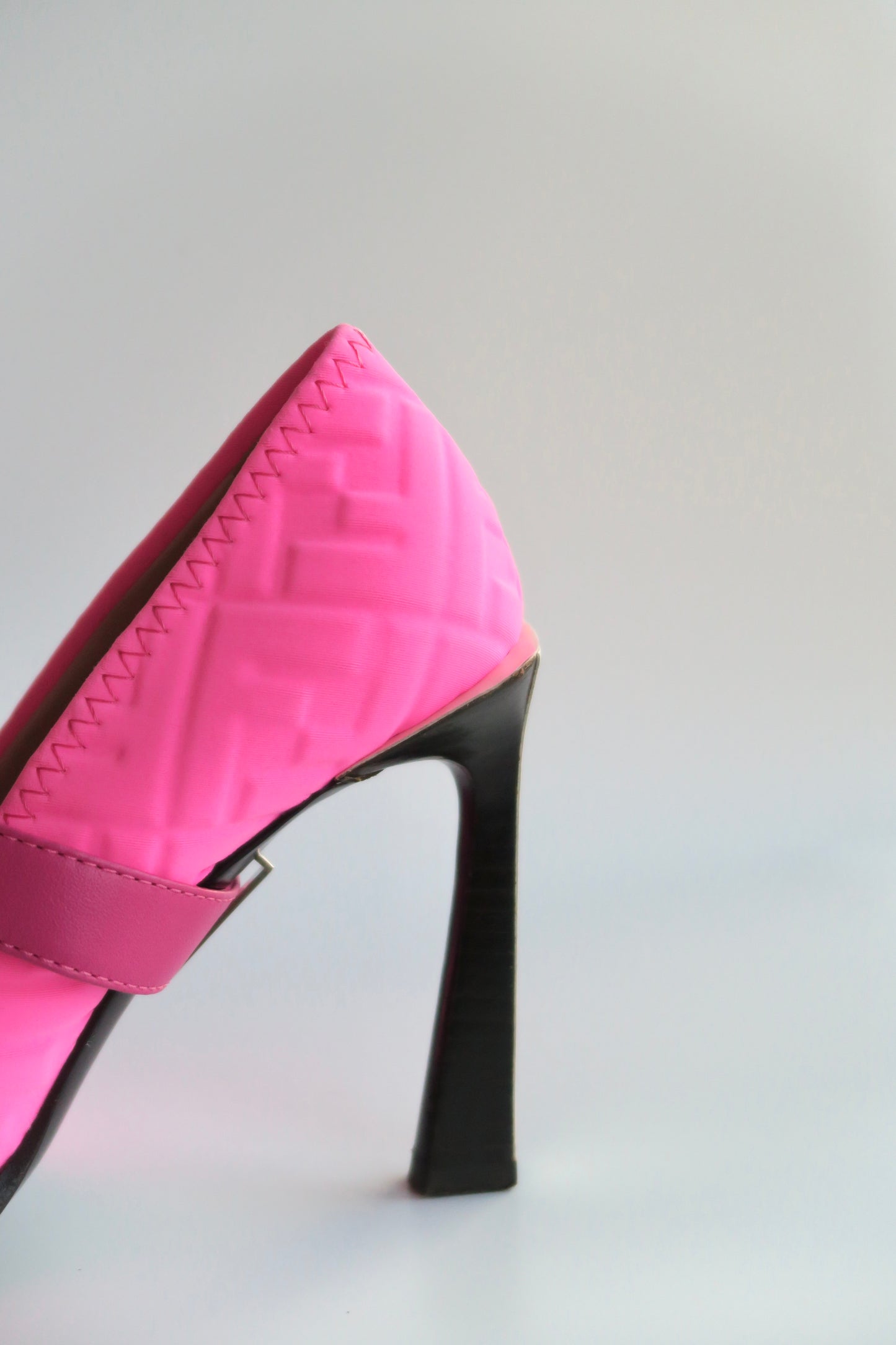 FENDI x Nicki Minaj Pink Belted Heels, IT 36.5