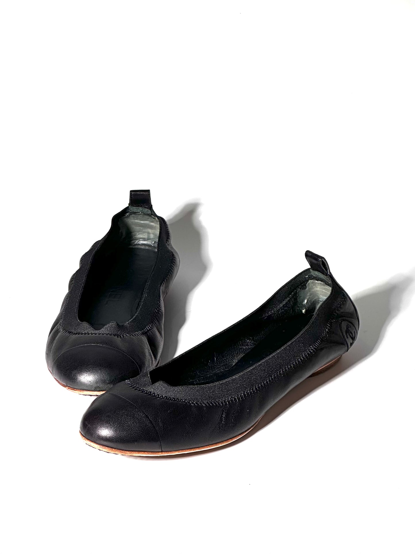 Chanel CC Elastic Ballet Flats, IT 37