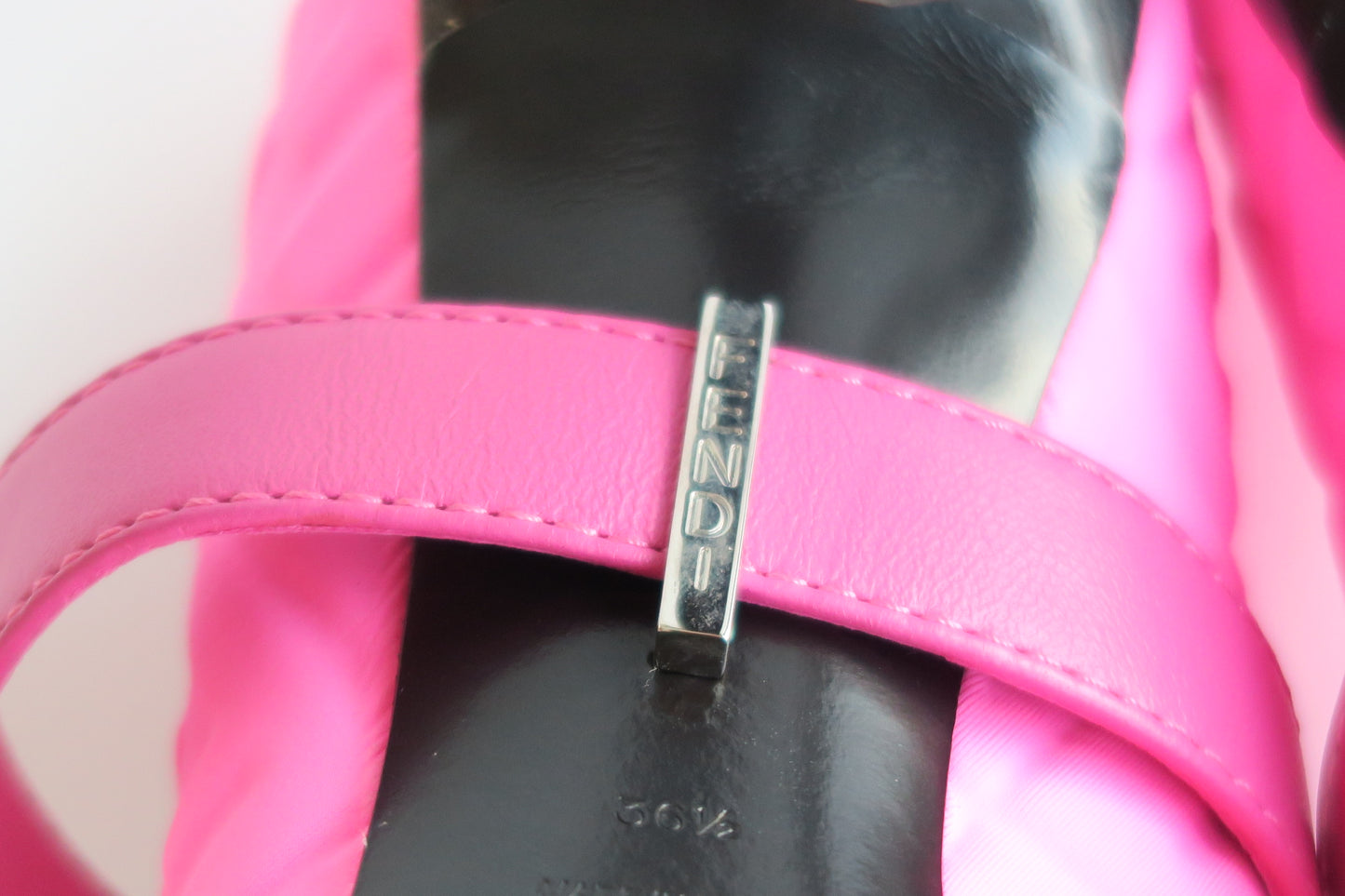 FENDI x Nicki Minaj Pink Belted Heels, IT 36.5