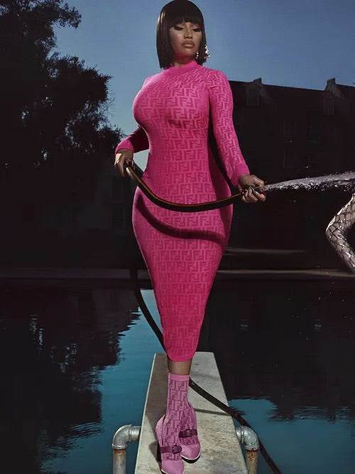 FENDI x Nicki Minaj Pink Belted Heels, IT 36.5