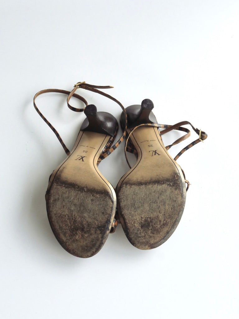Louis Vuitton Strappy Sandals, IT 35