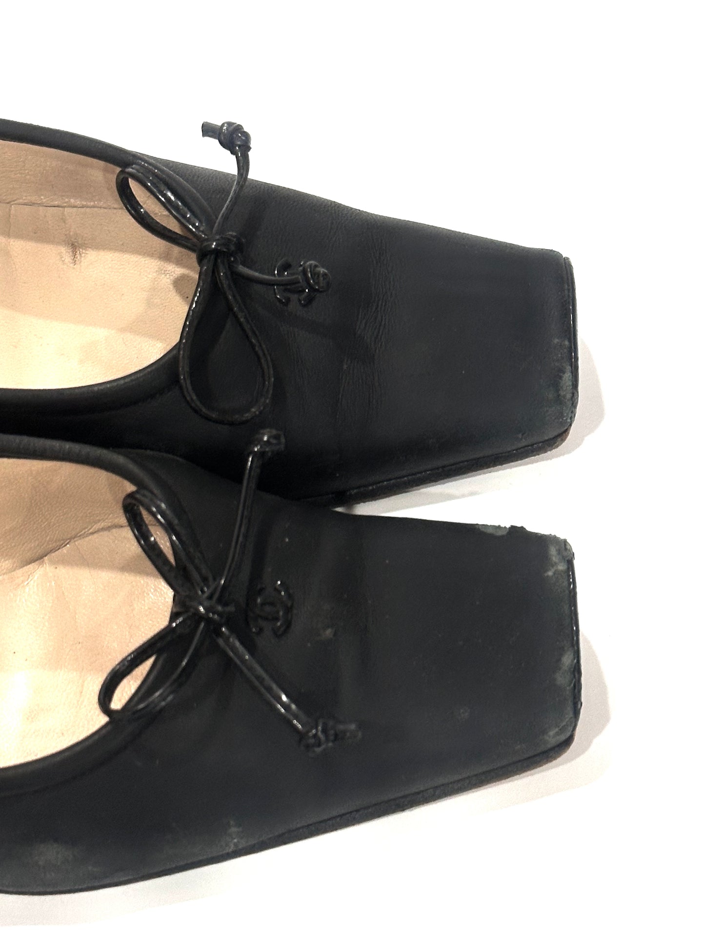 Chanel 90s Vintage Ballet Pumps, IT 37.5