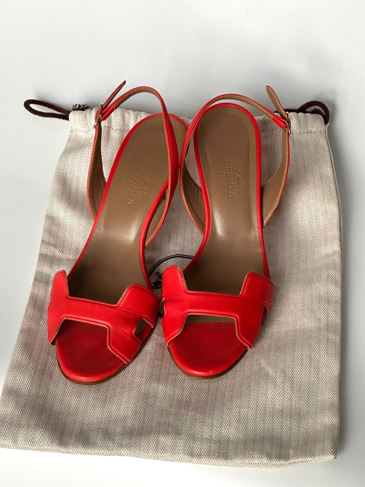 Hermès Night Slingback Sandals, IT 35.5