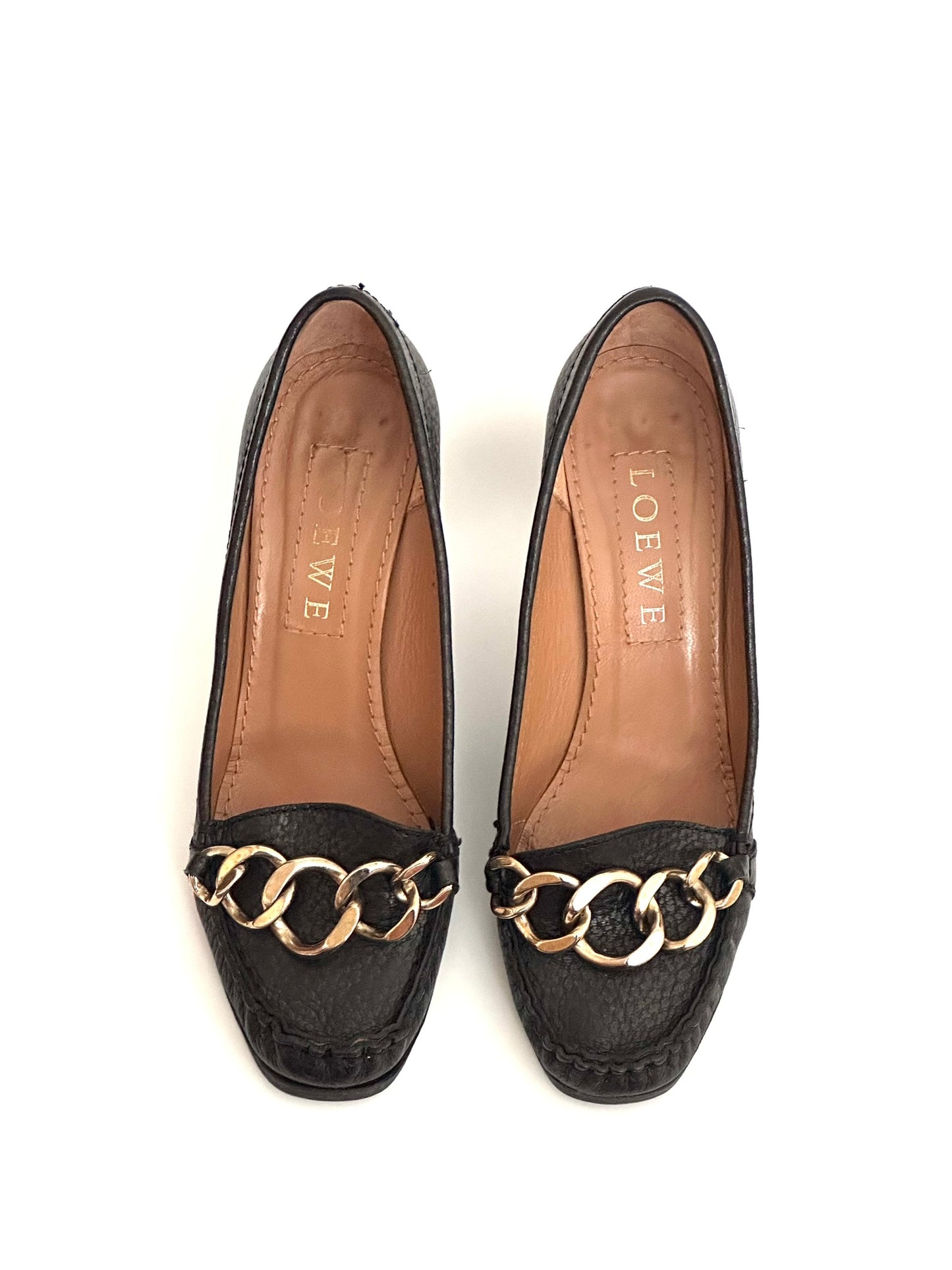 LOEWE Vintage Loafer Pumps, IT 37.5