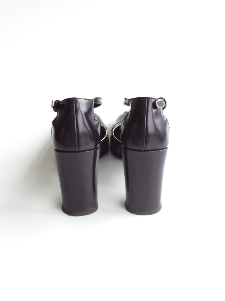 Prada Purple T-Strap Pumps Legally Blonde, IT 35.5