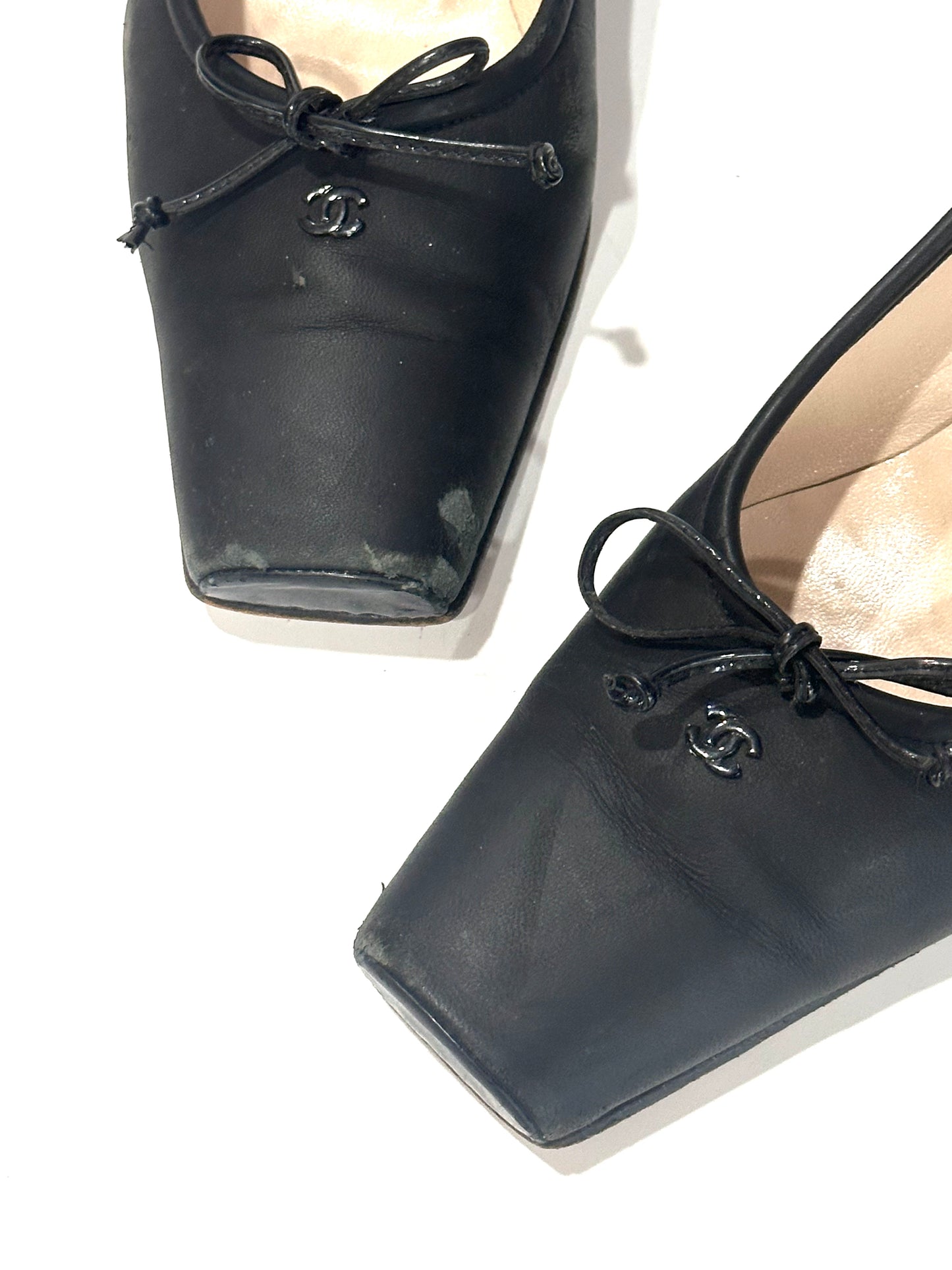 Chanel 90s Vintage Ballet Pumps, IT 37.5
