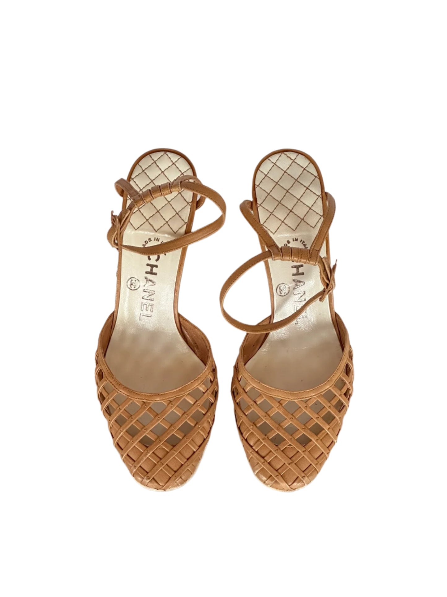 Chanel 2004 Cruise Resort Caged Heels, IT 36.5