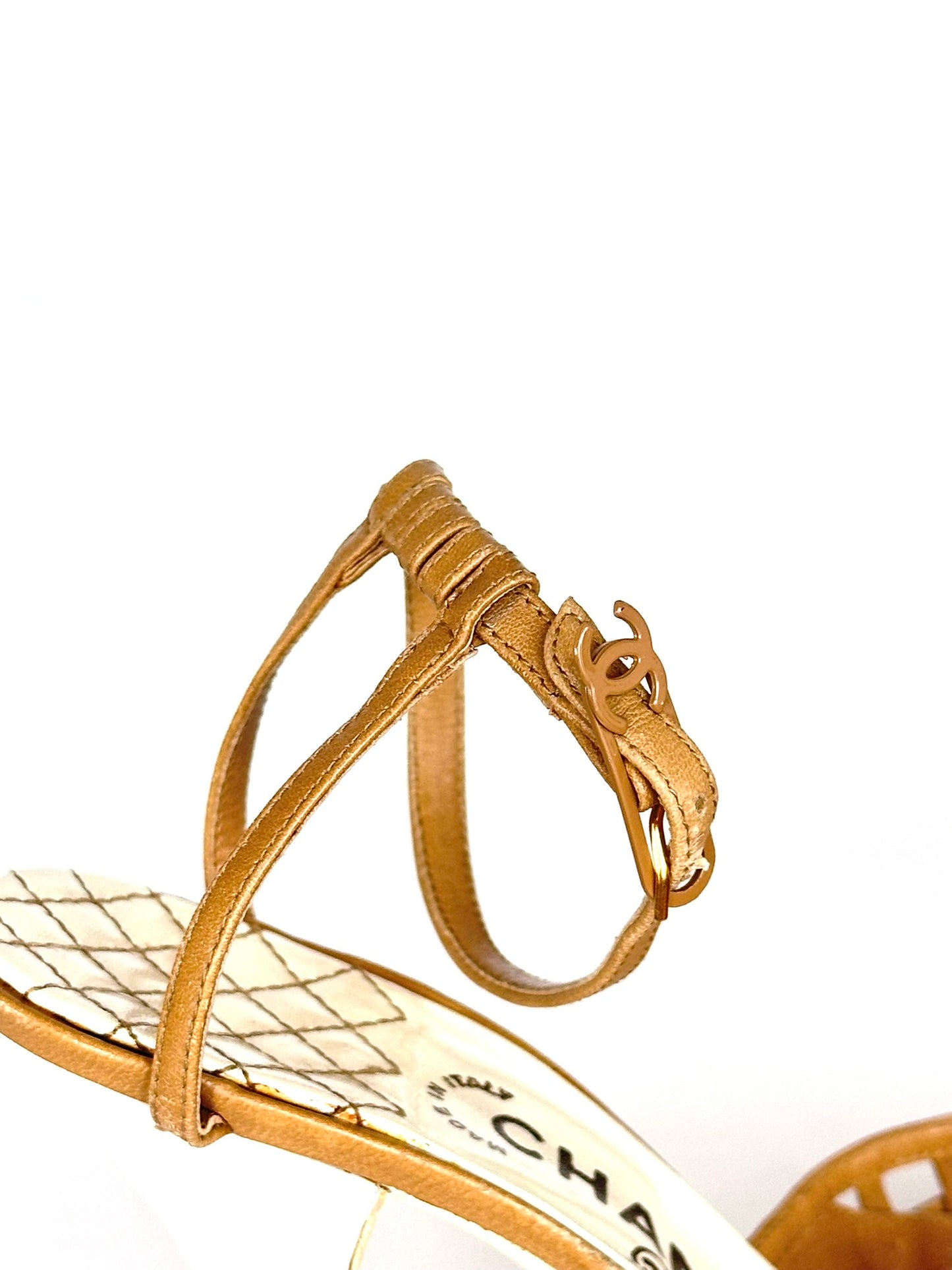 Chanel 2004 Cruise Resort Caged Heels, IT 36.5