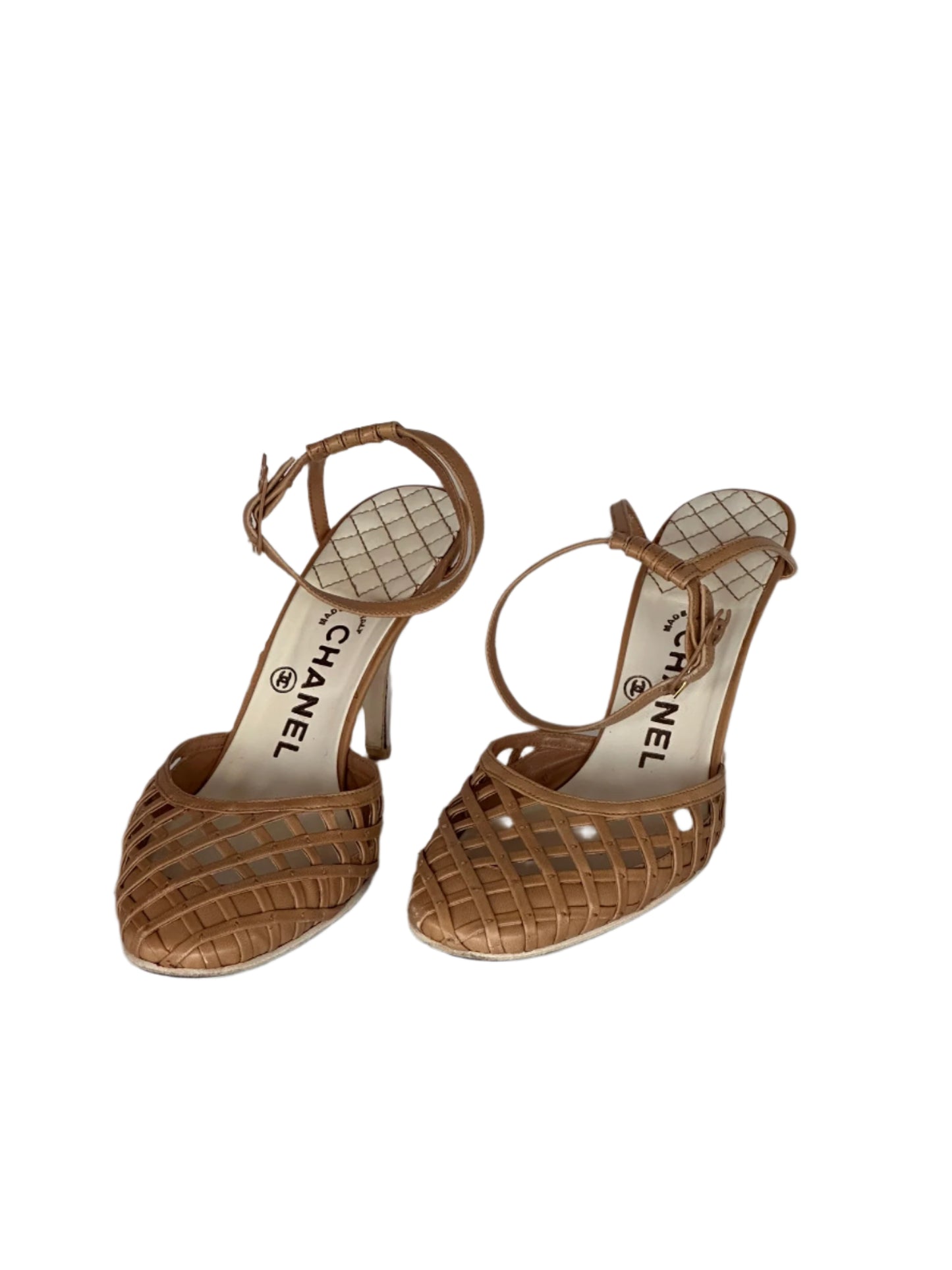 Chanel 2004 Cruise Resort Caged Heels, IT 36.5