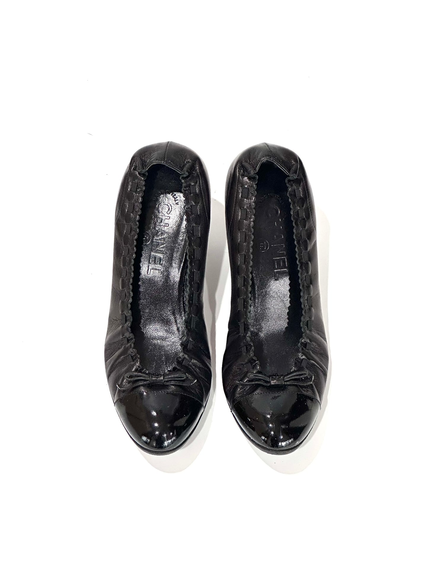 Chanel Leather Ballet Pumps, IT 37
