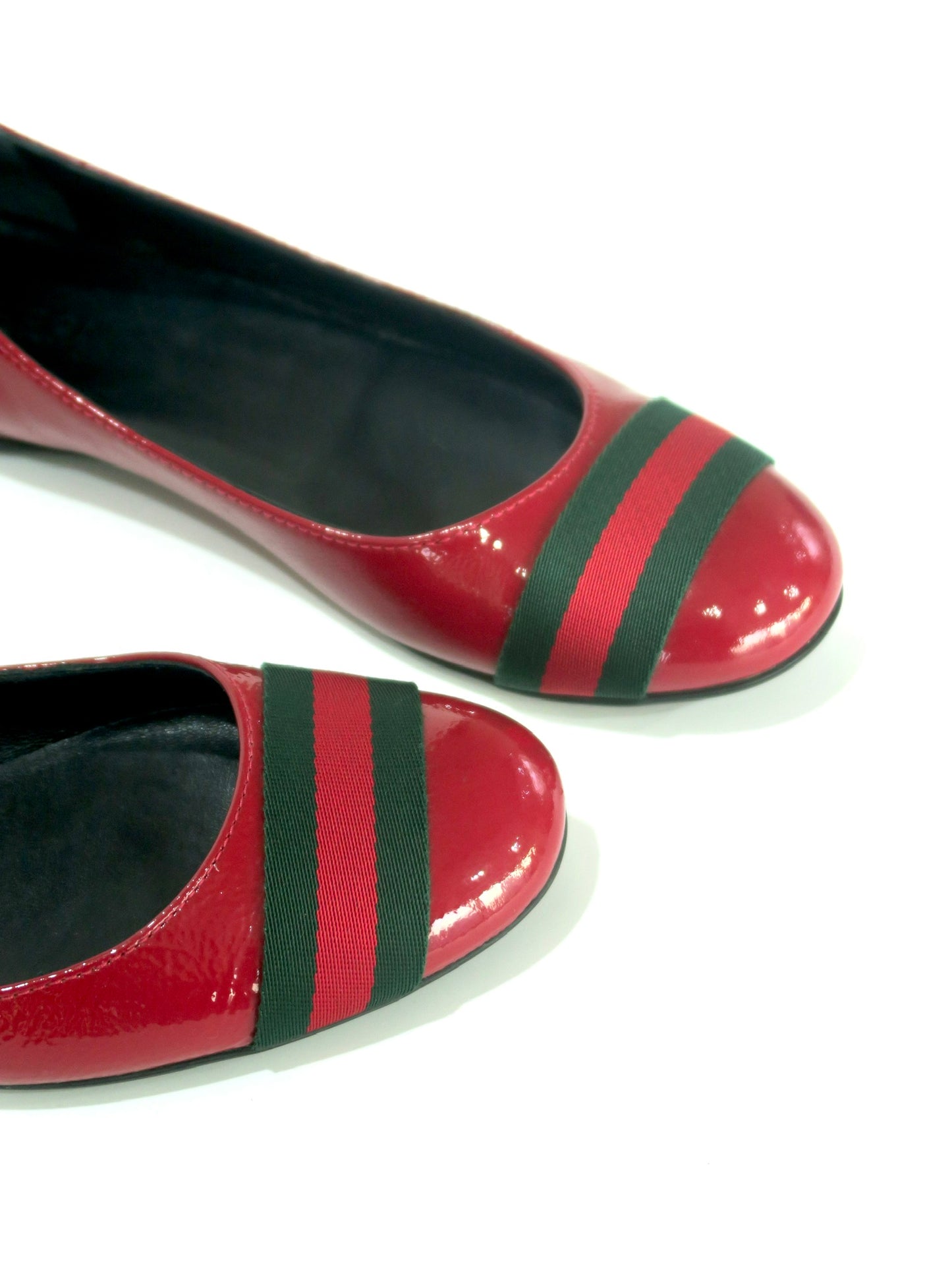 Gucci Stripe Ballet Flats, IT 37