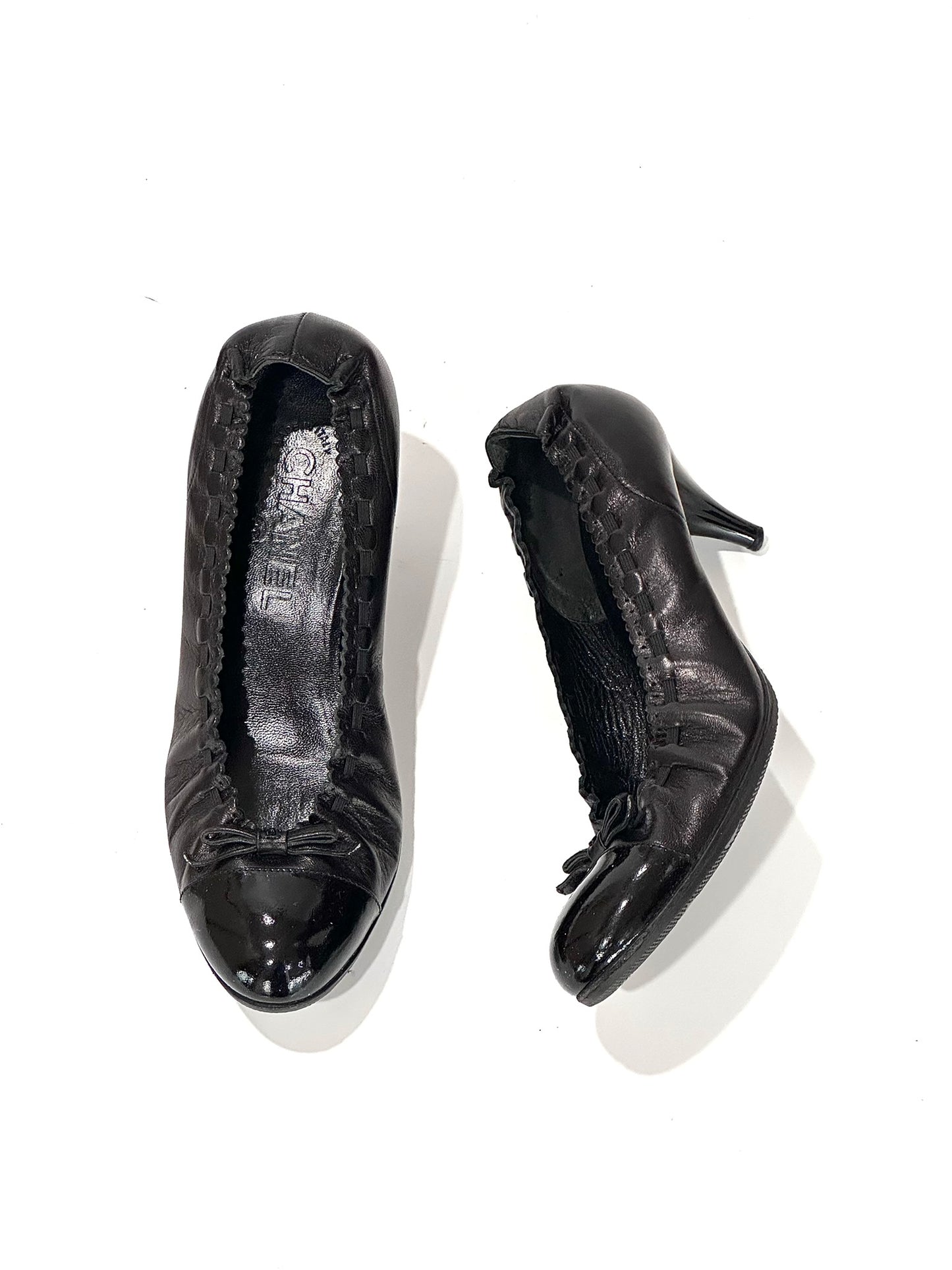 Chanel Leather Ballet Pumps, IT 37