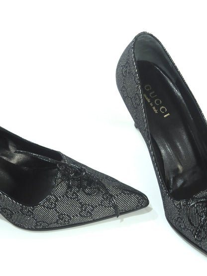 Gucci GG Bow Pointed Toe Pumps, IT 36