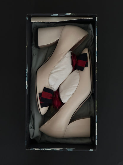 Gucci Flower Block Heels, IT 35.5