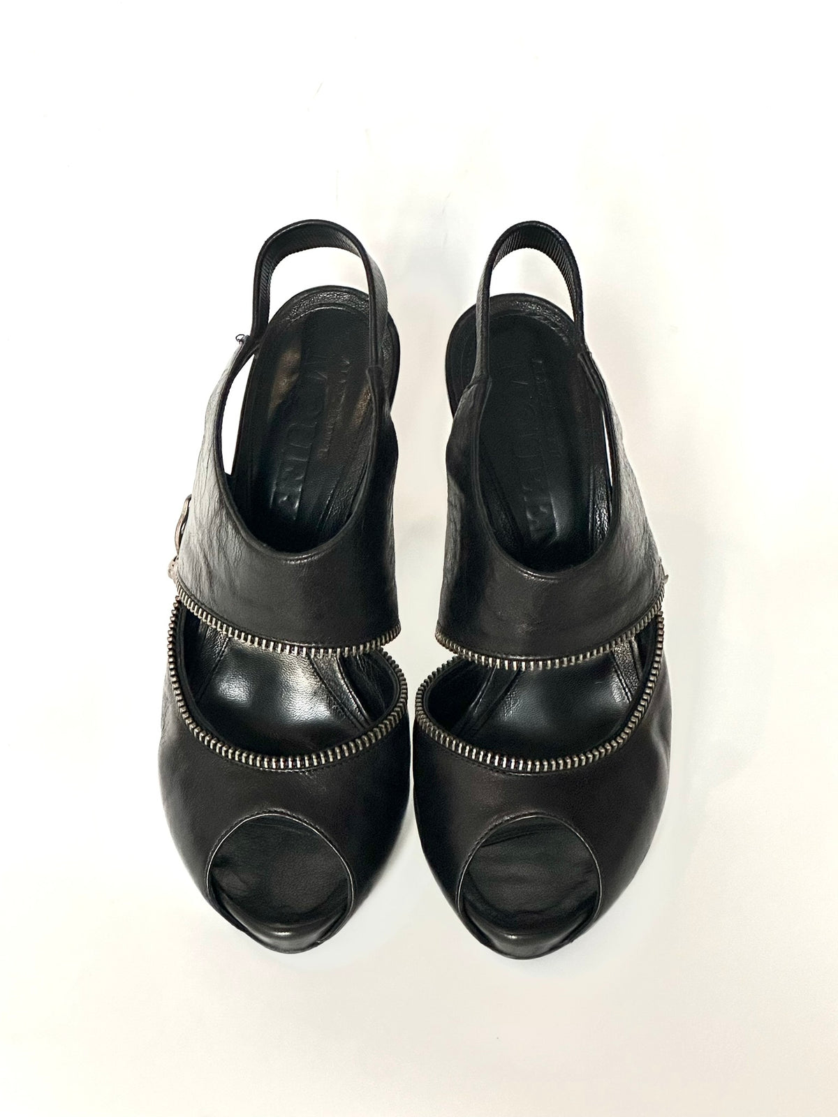 Alexander McQueen Zipper Heels, IT 36.5