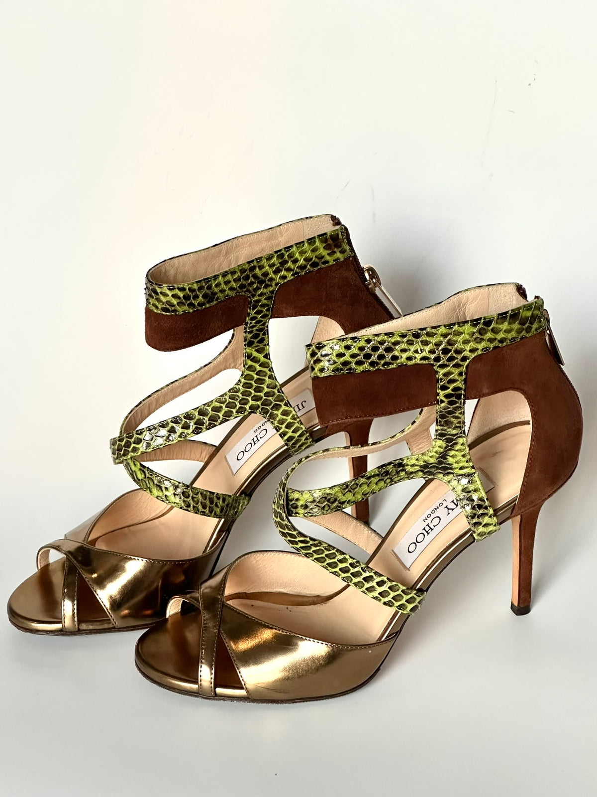Jimmy Choo Animal Print Heels, IT 37.5