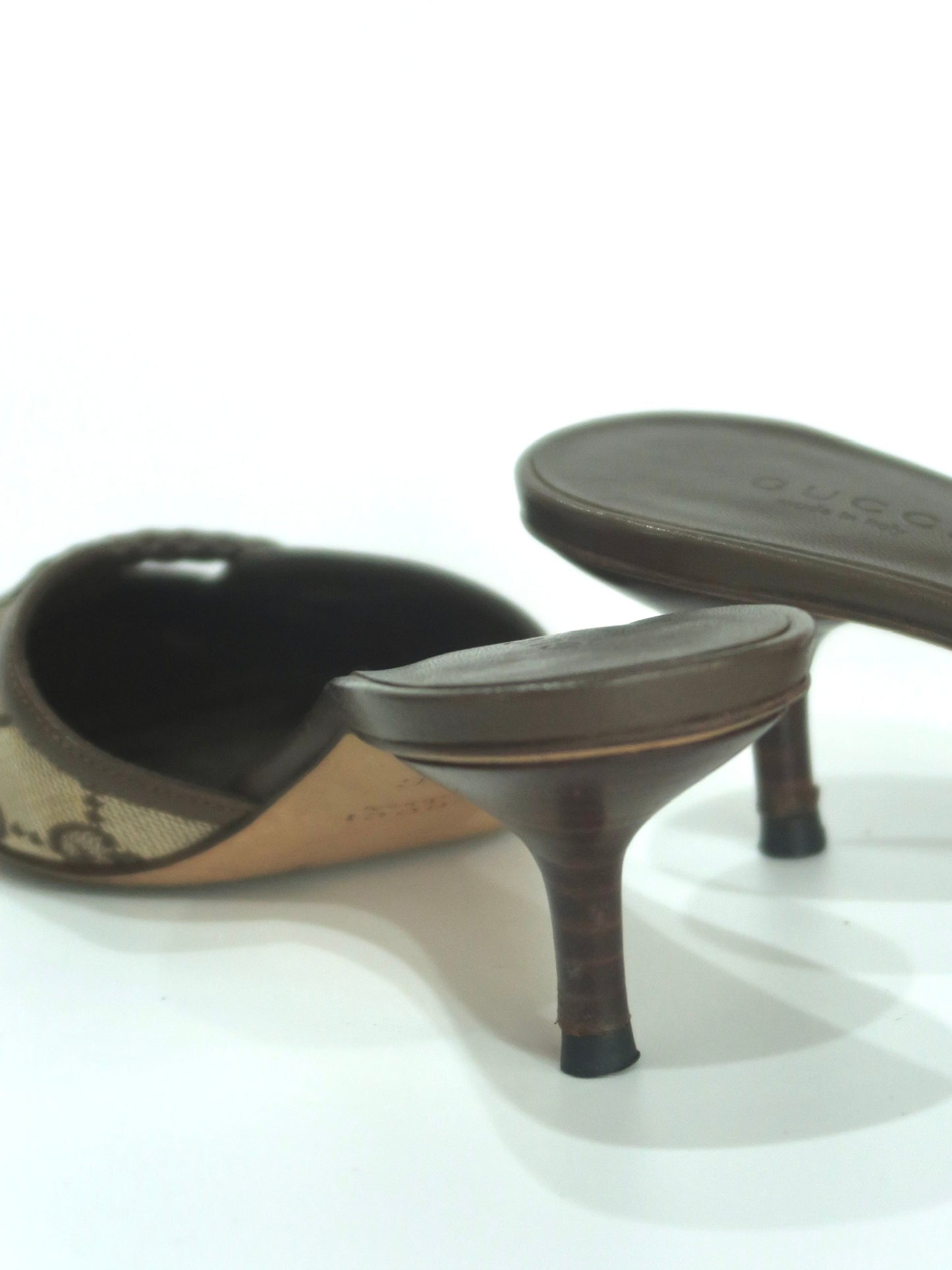 Gucci FW2002 GG Monogram Mules, IT 35
