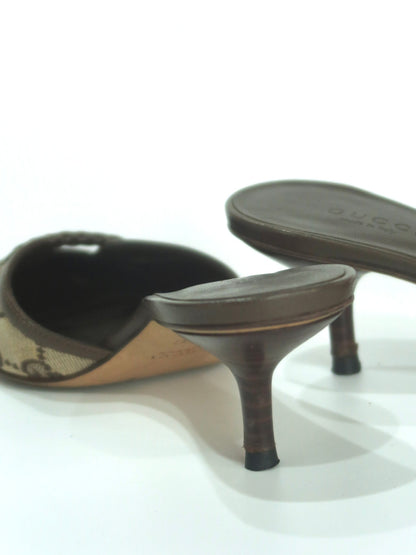 Gucci FW2002 GG Monogram Mules, IT 35