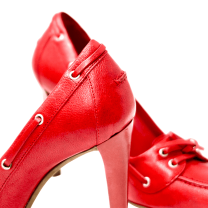 Balenciaga Red Leather Heels, IT 37