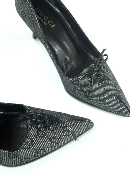 Gucci GG Bow Pointed Toe Pumps, IT 36
