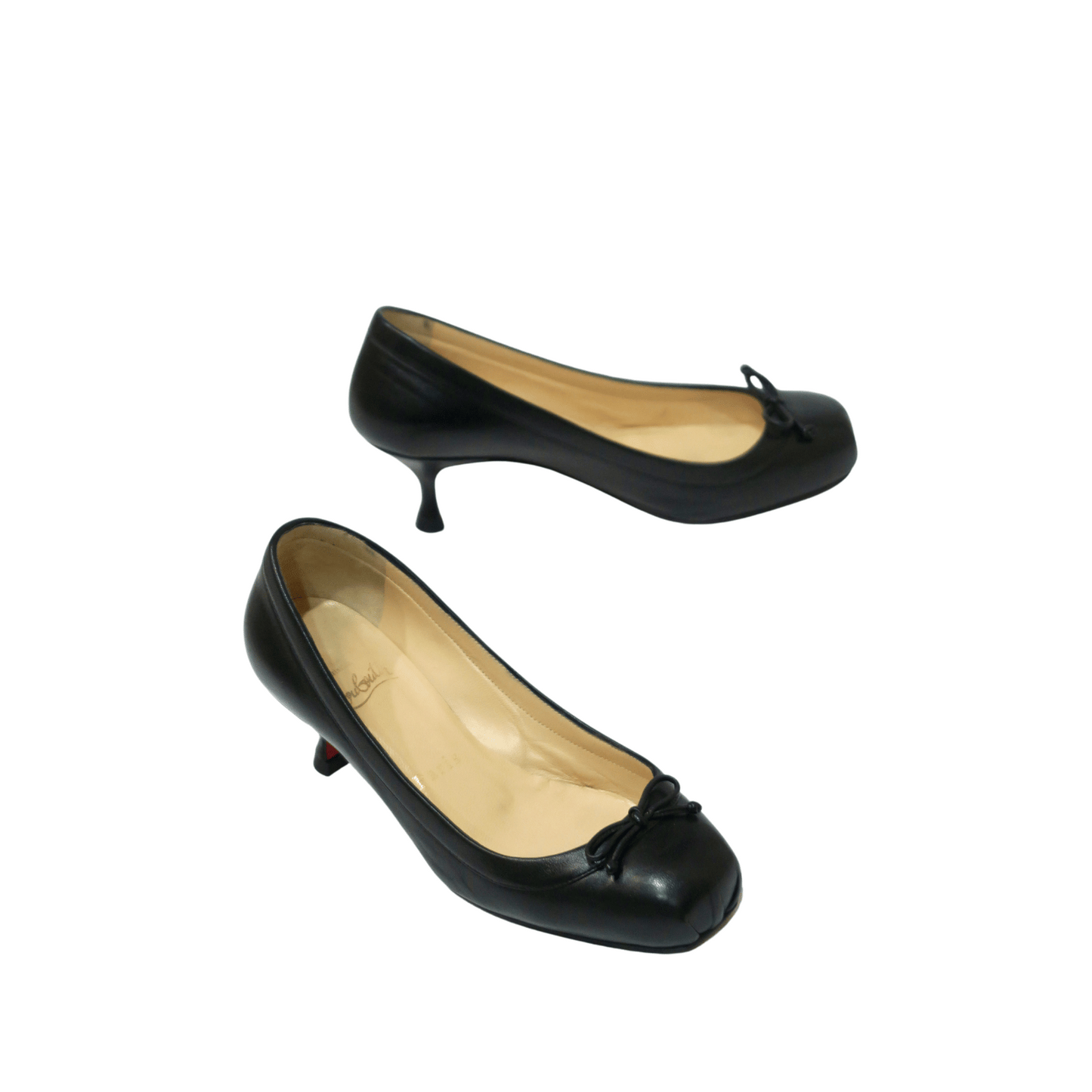 Christian Louboutin Ballet Kitten Heel Pumps, IT 34