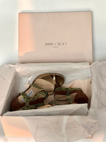 Jimmy Choo Animal Print Heels, IT 37.5