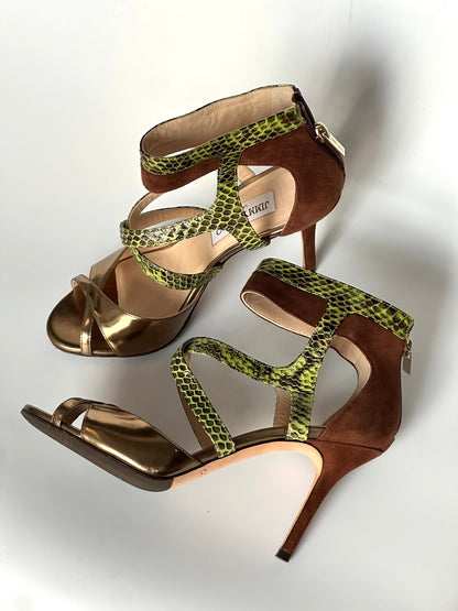 Jimmy Choo Animal Print Heels, IT 37.5