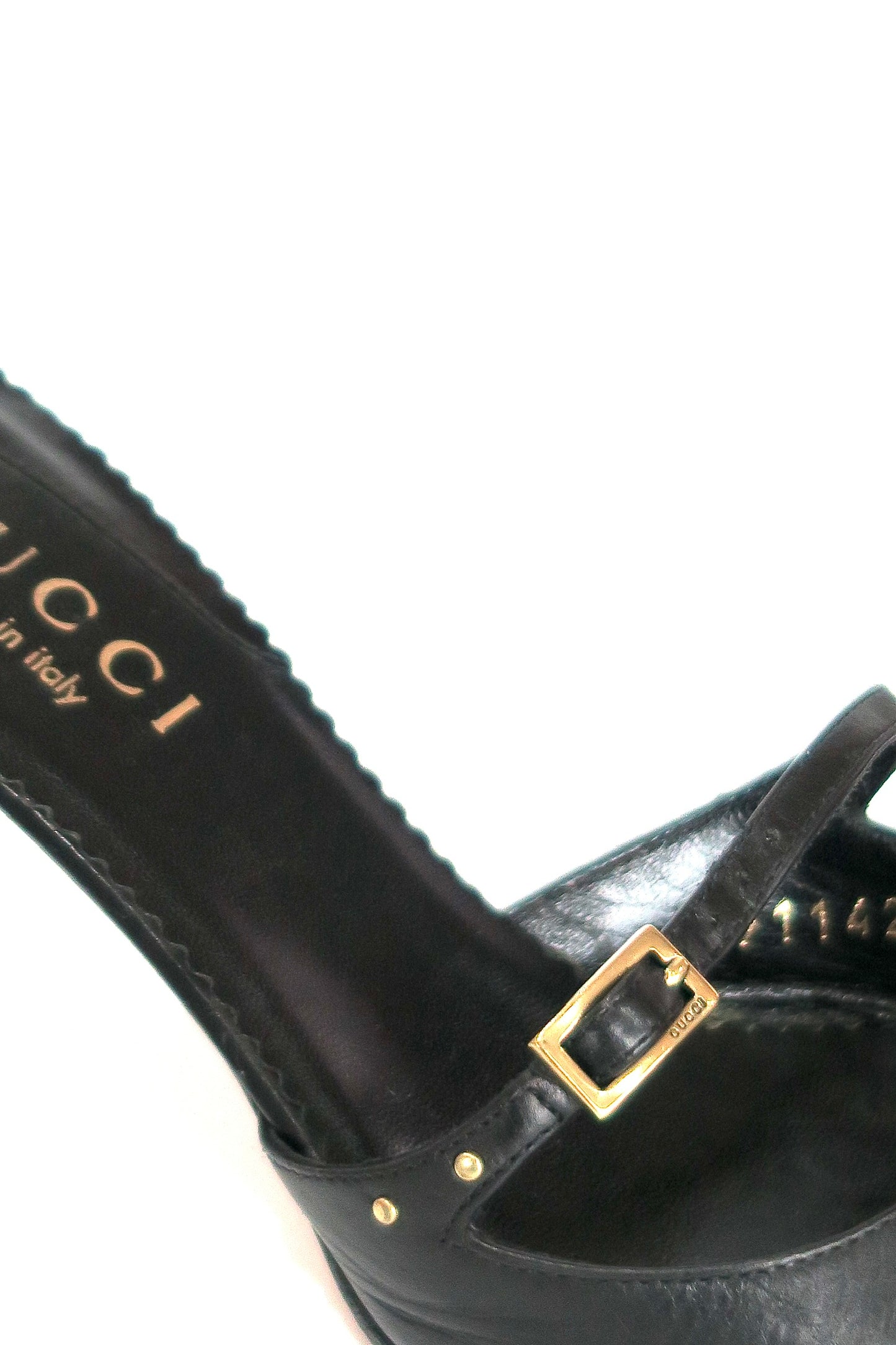 Gucci Leather Mules, IT 35.5