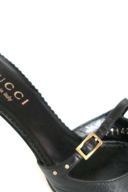 Gucci Leather Mules, IT 35.5