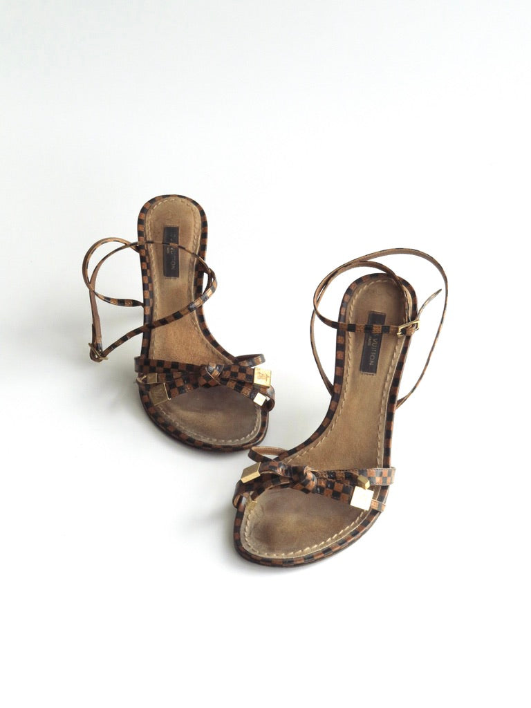 Louis Vuitton Strappy Sandals, IT 35