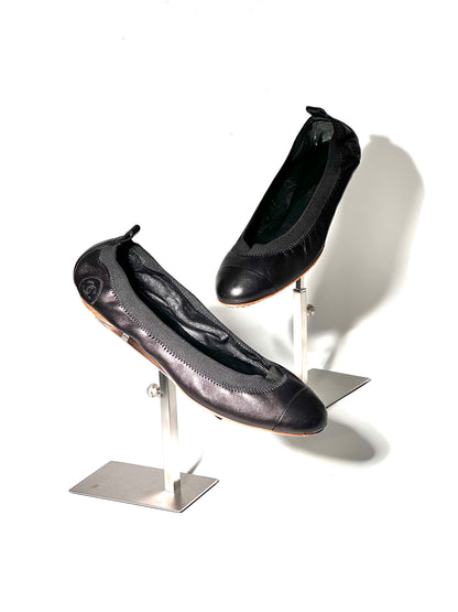 Chanel CC Elastic Ballet Flats, IT 37
