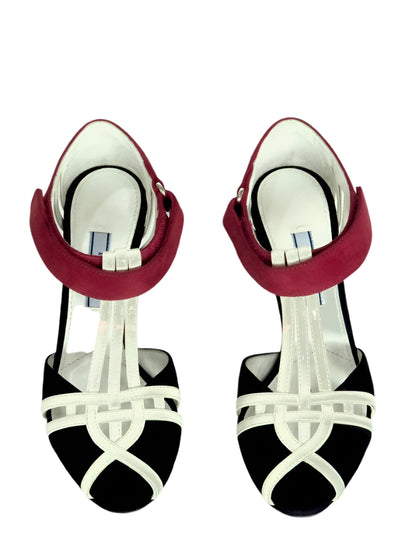 Prada SS2016 Tricolor Sandals, IT 34.5