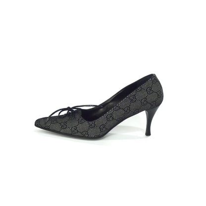 Gucci GG Bow Pointed Toe Pumps, IT 36