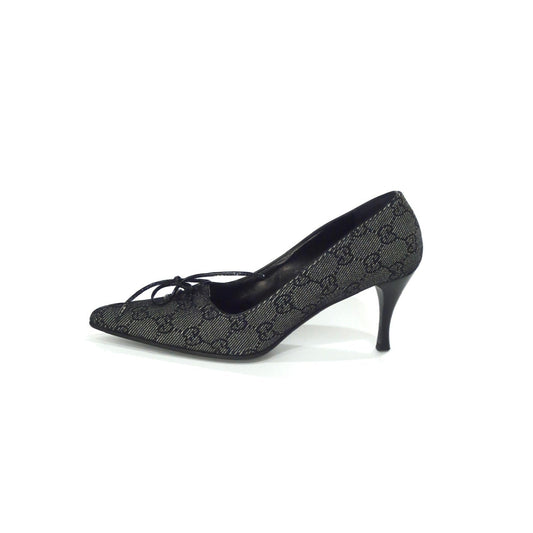 Gucci GG Bow Pointed Toe Pumps, IT 36