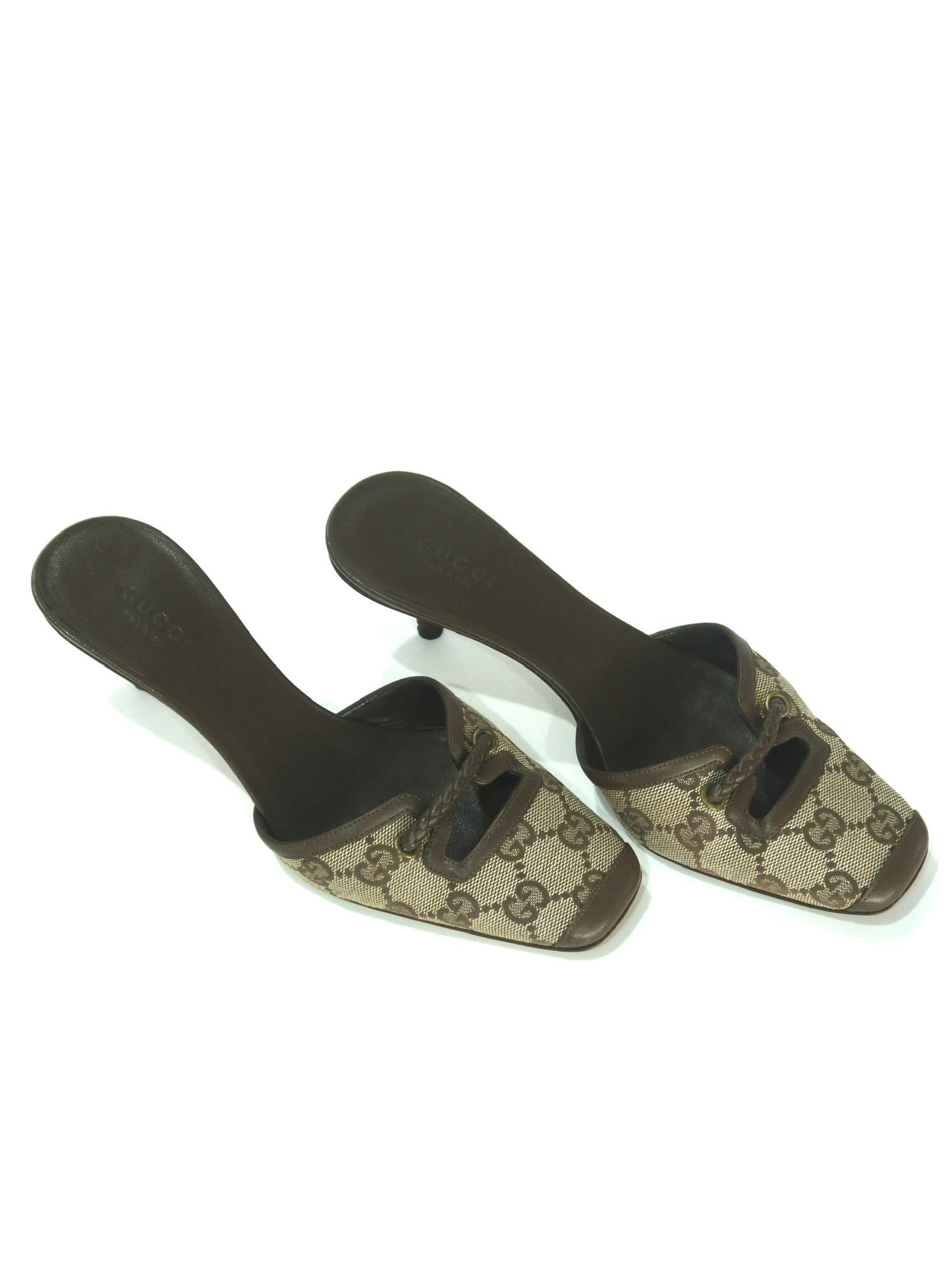 Gucci FW2002 GG Monogram Mules, IT 35