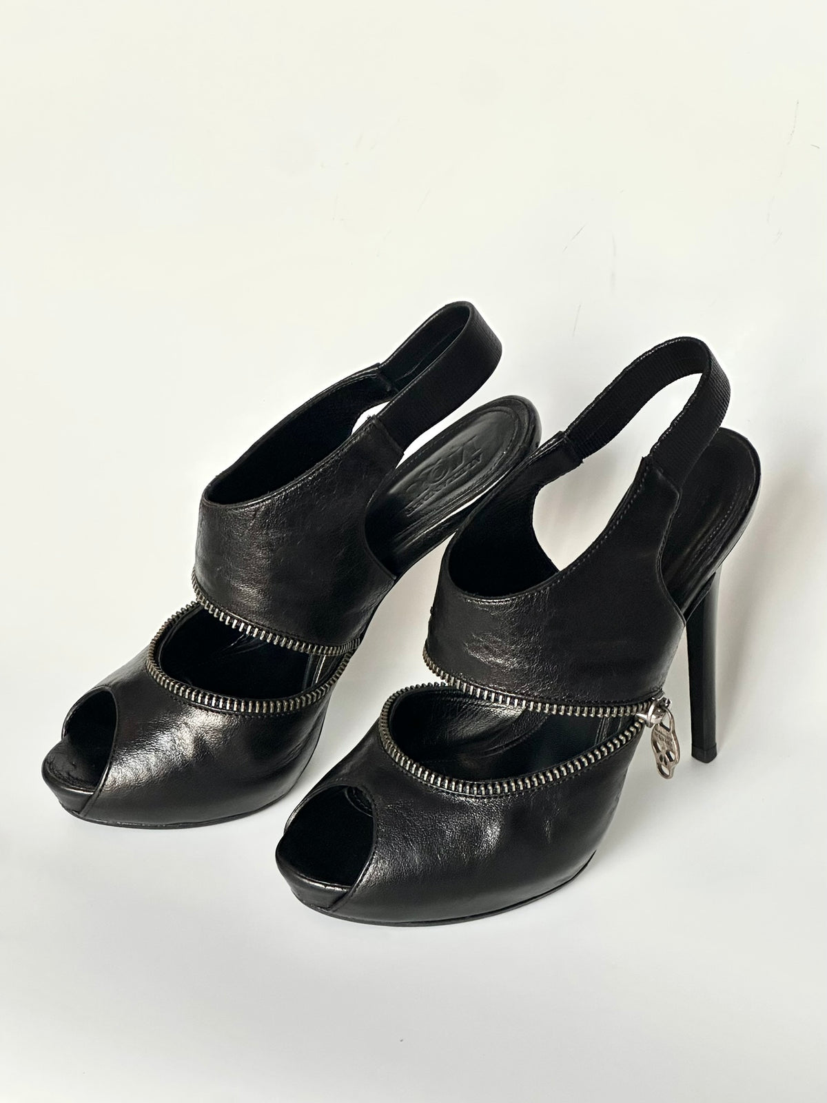 Alexander McQueen Zipper Heels, IT 36.5