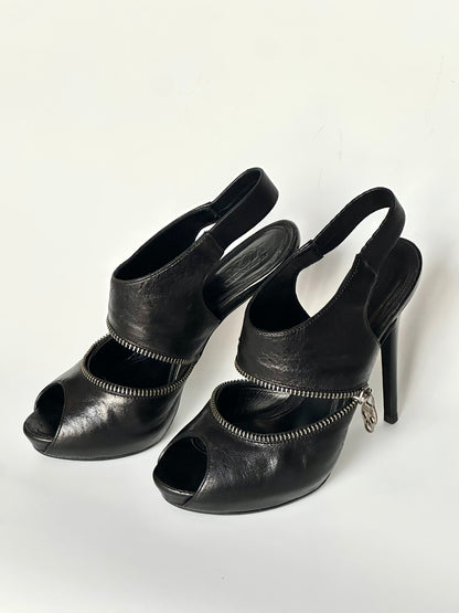 Alexander McQueen Zipper Heels, IT 36.5