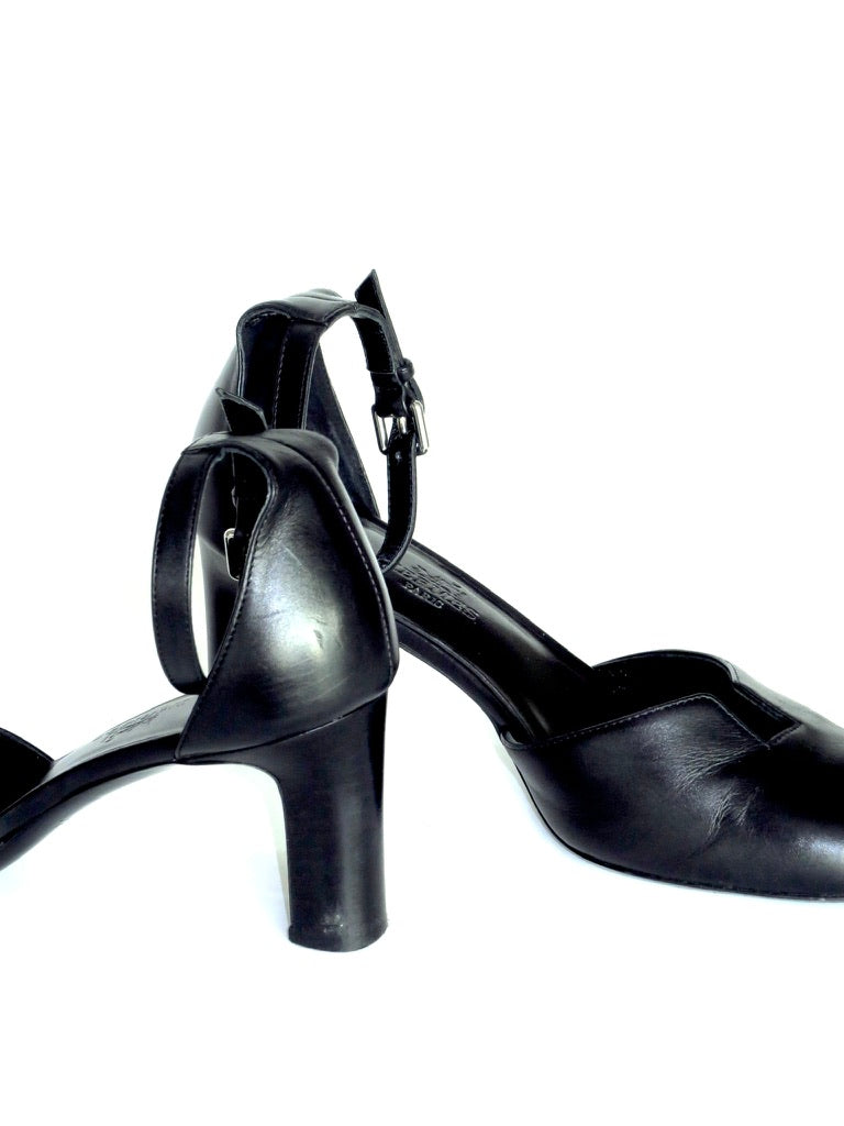 Hermès Lady 70 Ankle Strap Pumps, IT 35.5