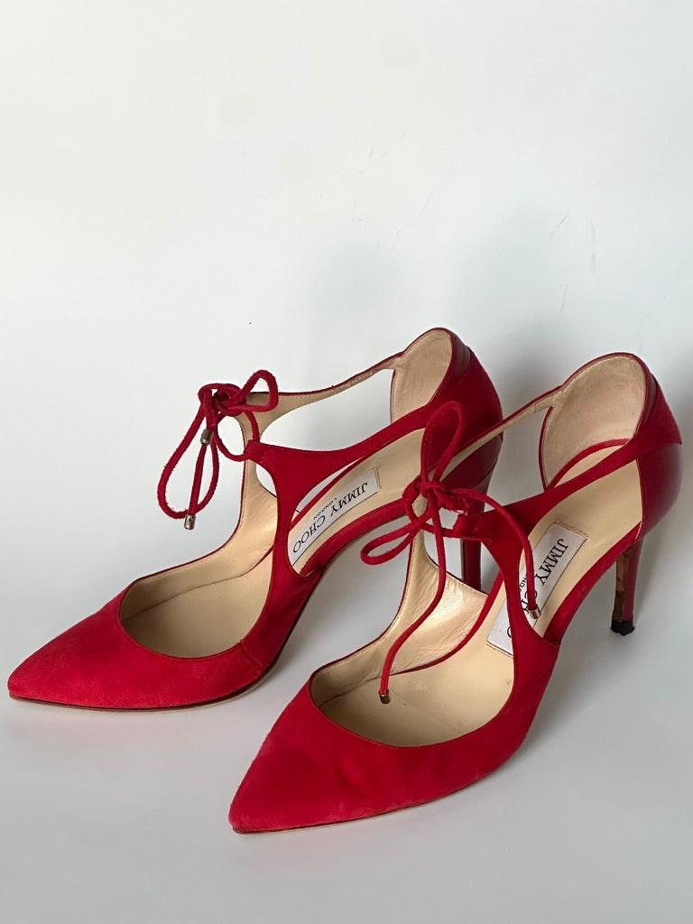 Jimmy Choo Red Heels, IT 35